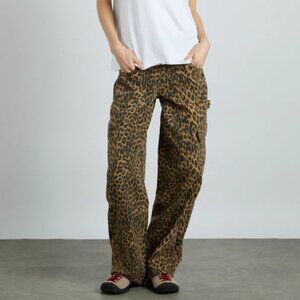 Damson Madder - Leopard Cargo Jeans